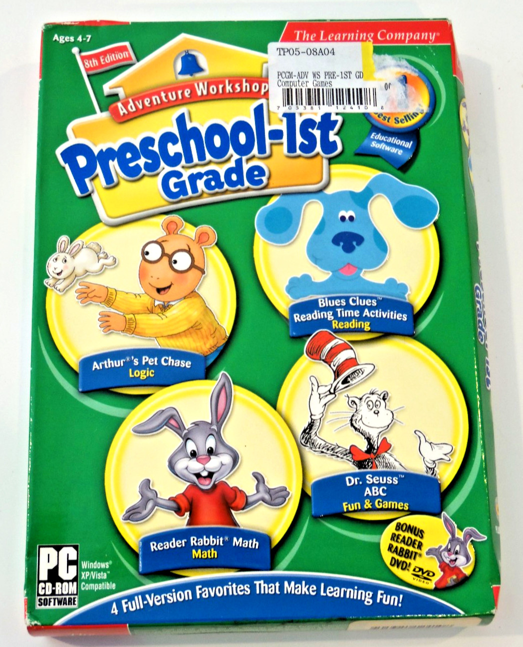 The Learning Co Adventure Workshop Preschool-1st Gr PC CD-ROM for Windows - New
