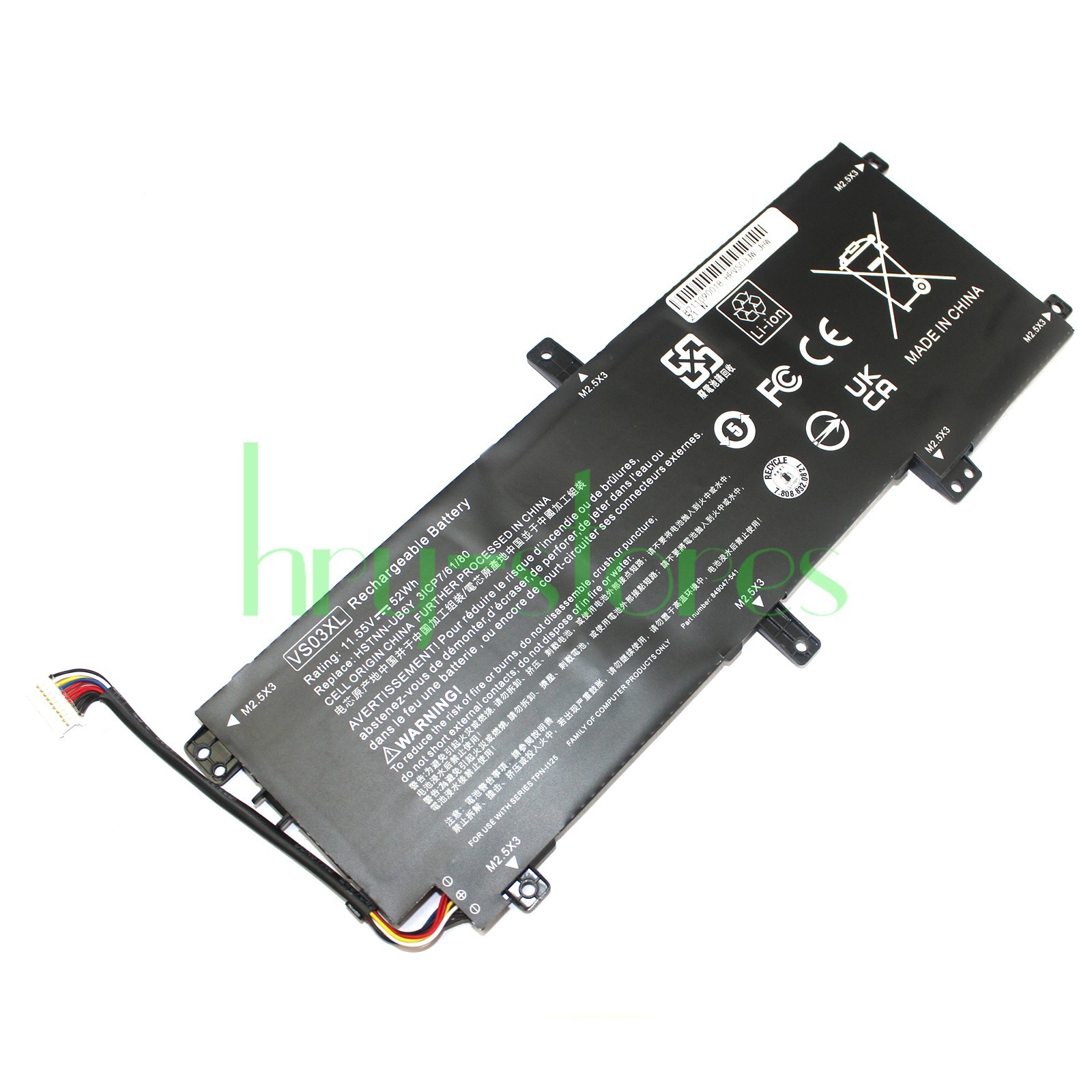New Battery VS03XL For HP ENVY 15.6" 15-AS014wm 849313-850 849047-541 849313-856