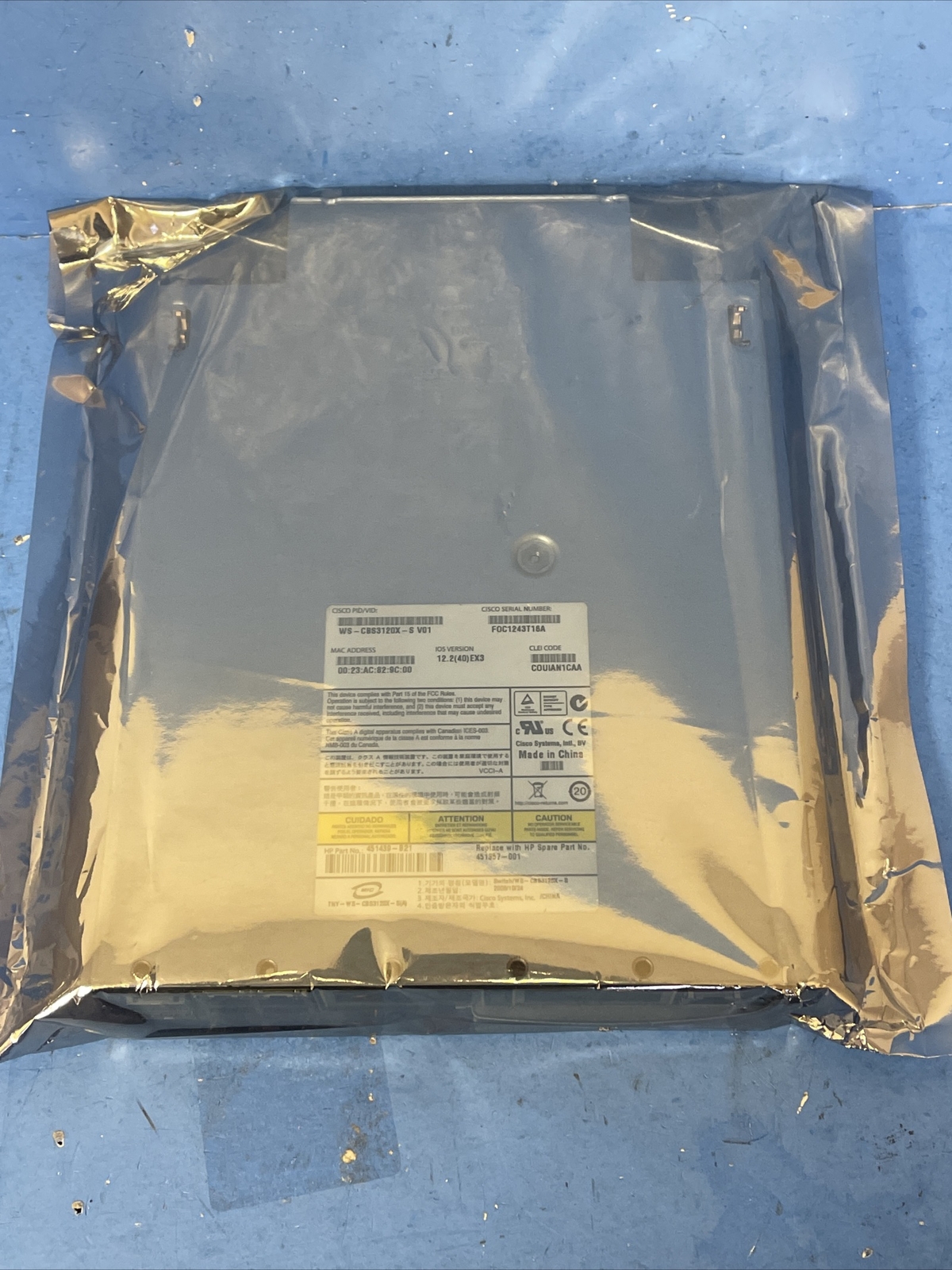 Cisco  Catalyst WS-CBS3120G-S 16-Ports Plug-in module Switch Managed 451439-B21