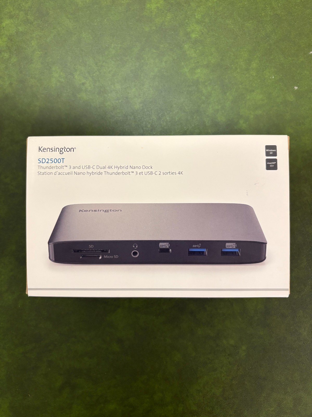 Kensington SD2500T Thunderbolt 3 & USB-C Dual 4K Hybrid Nano Dock Station K36400