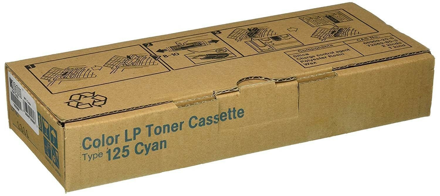Ricoh 402553 Cyan Toner Cassette Type 125 Aficio CL3500 Genuine New Sealed Box