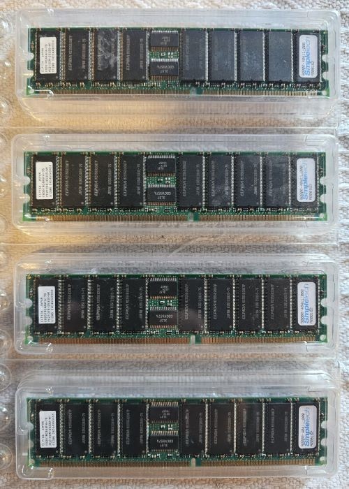 x4 NEW ELPIDA JAPAN 512 MB MEMORY EBD51RC4AAFA-7B PC2100R-25330-M1 #4 ***WOW***