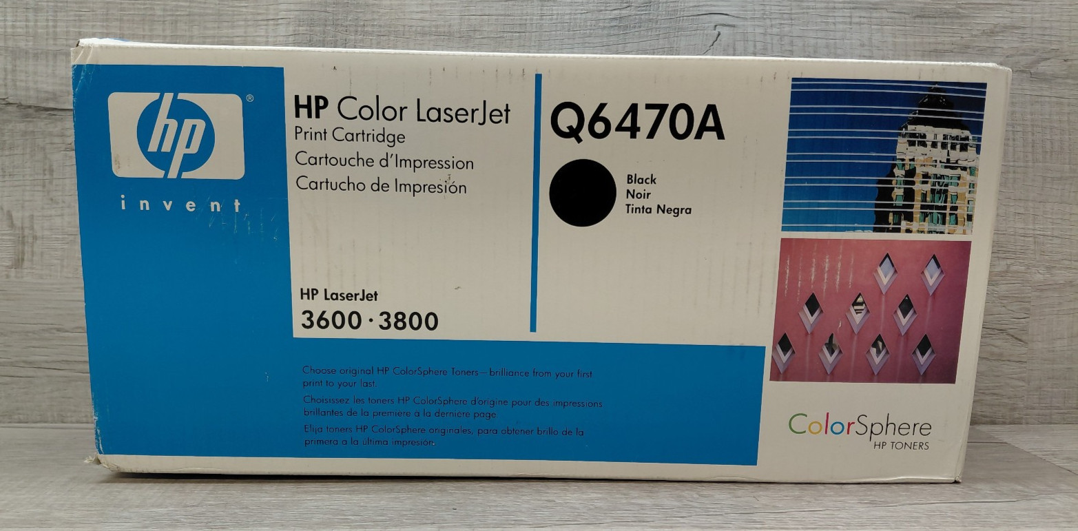 HP Original Q6470A Black Laser Toner Cartridge  Brand New - Sealed
