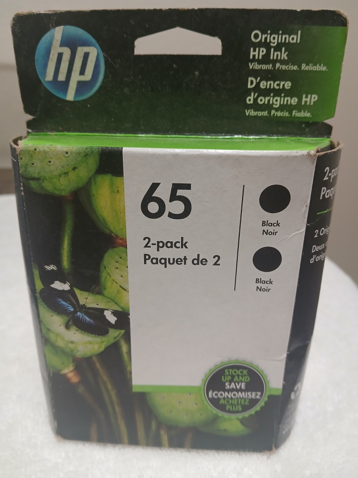 hp 65 2 pack original ink paquet de 2