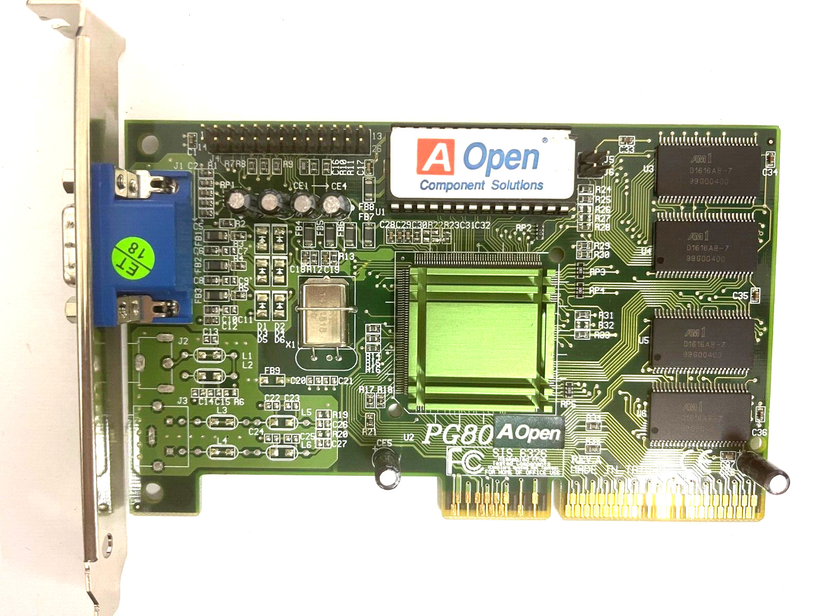 VINTAGE ACER AOPEN PG80 SIS 6326 8MB AGP VGA CARD MXB162 FACTORY DIRECT STOCK
