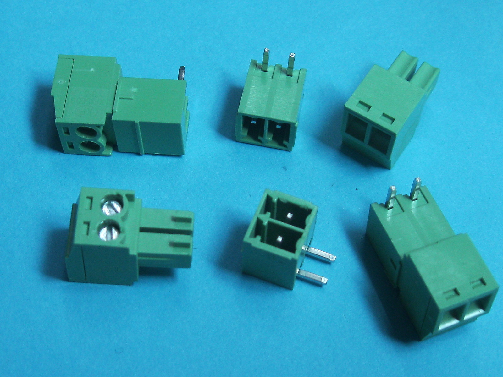 50 pcs Pitch 3.5mm Angle 2way/pin Screw Terminal Block Connector Pluggable Type