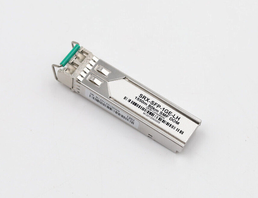 Juniper 1G SFP+ 1550m 80km SMF DOM Transceiver Module P/N: SRX-SFP-1GE-LH Tested