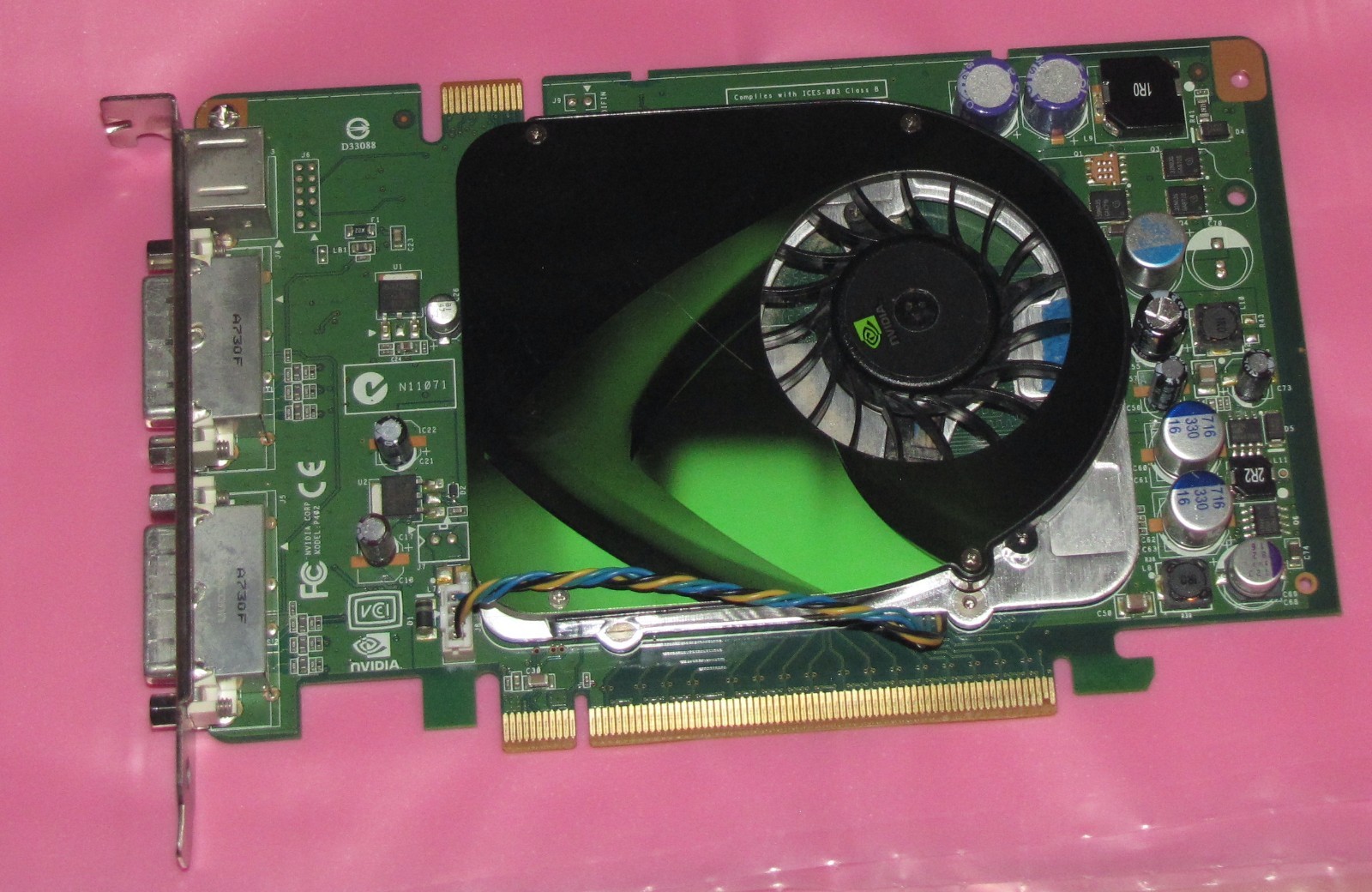 NVIDIA GeForce 8600 GT 256MB  PCI-e Dual DVI Windows XP  Video Graphics Card