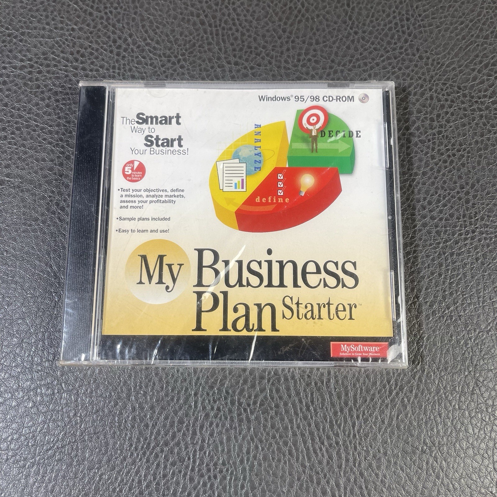 My Business Plan Starter Windows 95/98 CD-ROM New Sealed New Old Stock