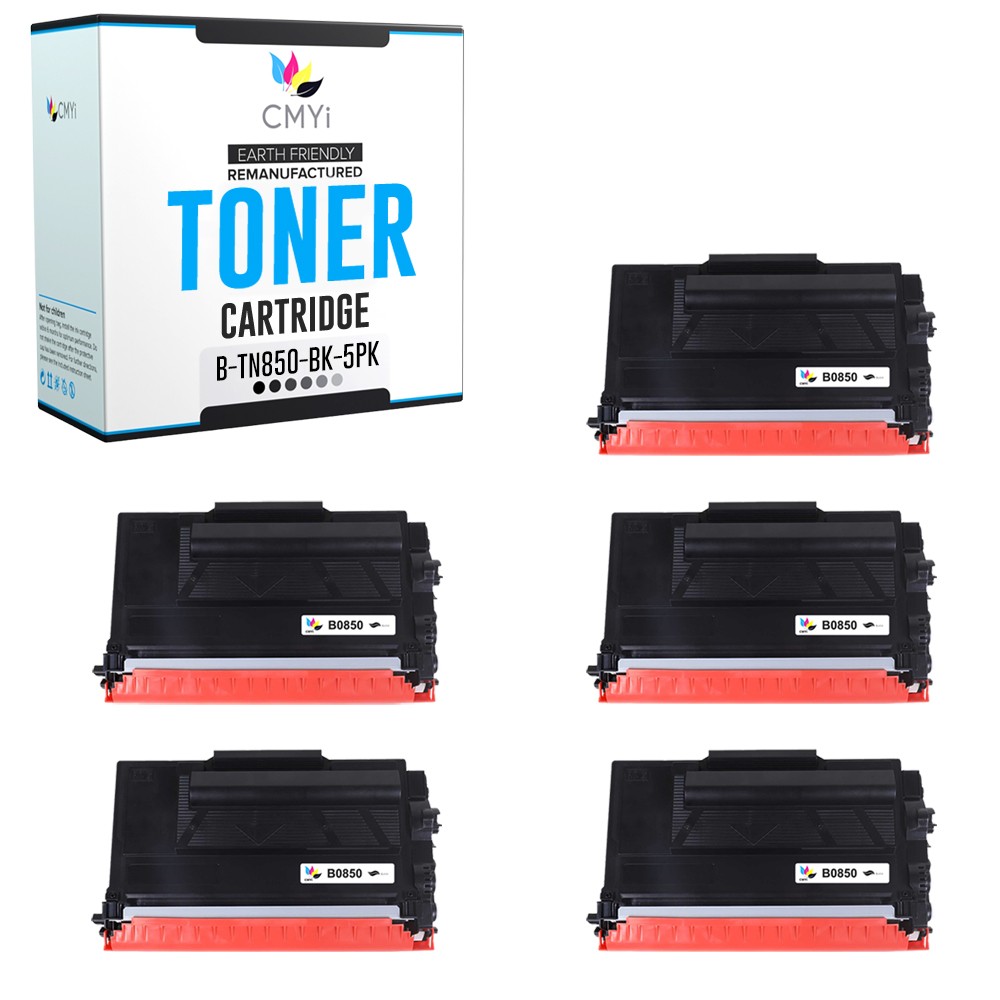 5-Pack Compatible CMYi TN850 Cartridges fits Brother MFC-L5700DN L5705DW L5750DW