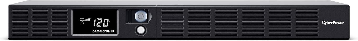 500VA Rackmount UPS CyberPower OR500LCDRM1U AVR 6 Outlets