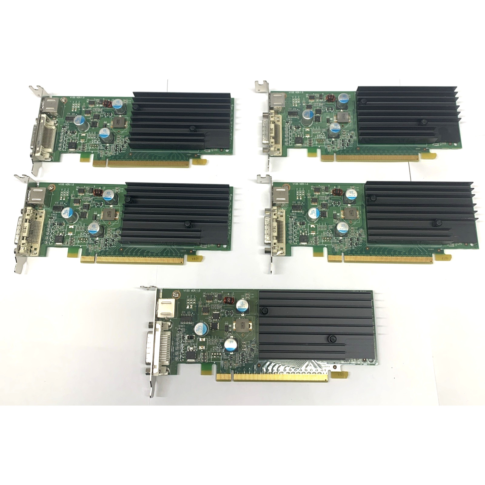 Lot of X5 Dell NVIDIA GeForce 9300 GE 0N751G Windows 10 Video Cards Dual Screen