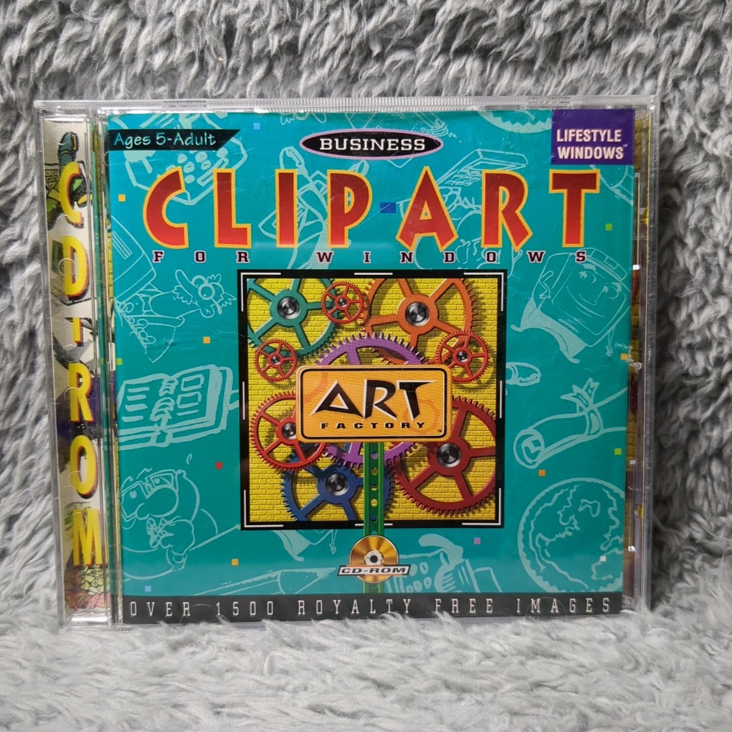 ART FACTORY: CLIP-ART FOR WINDOWS CD-ROM 1996 Vintage PC Art Pack