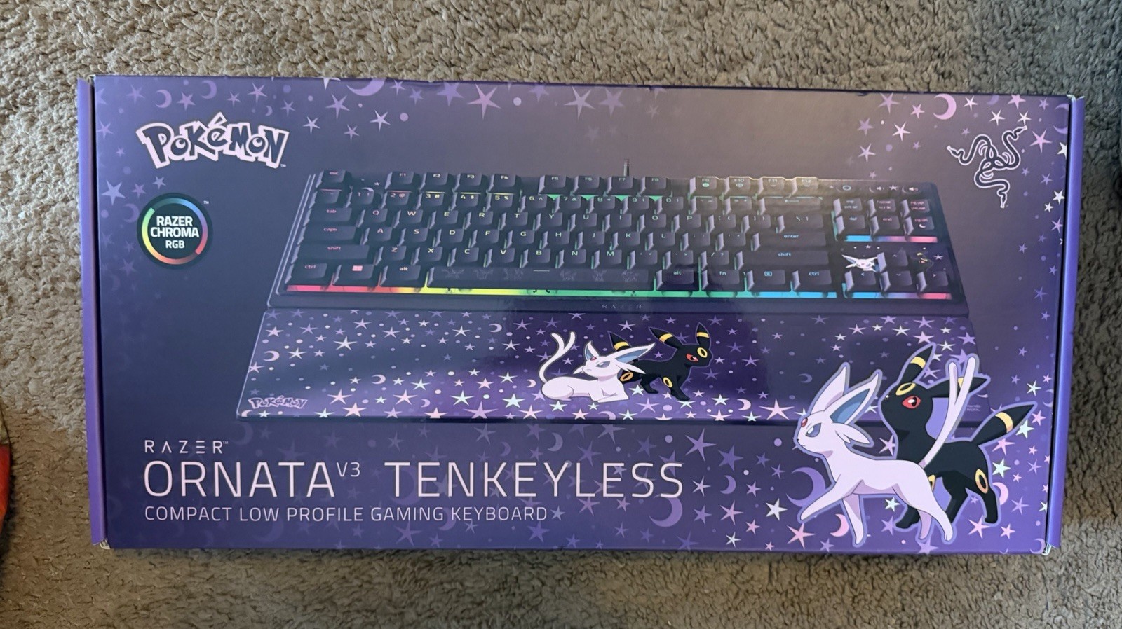 New Pokemon x Razer Ornata V3 X Tenkeyless Espeon & Umbreon Edition Keyboard