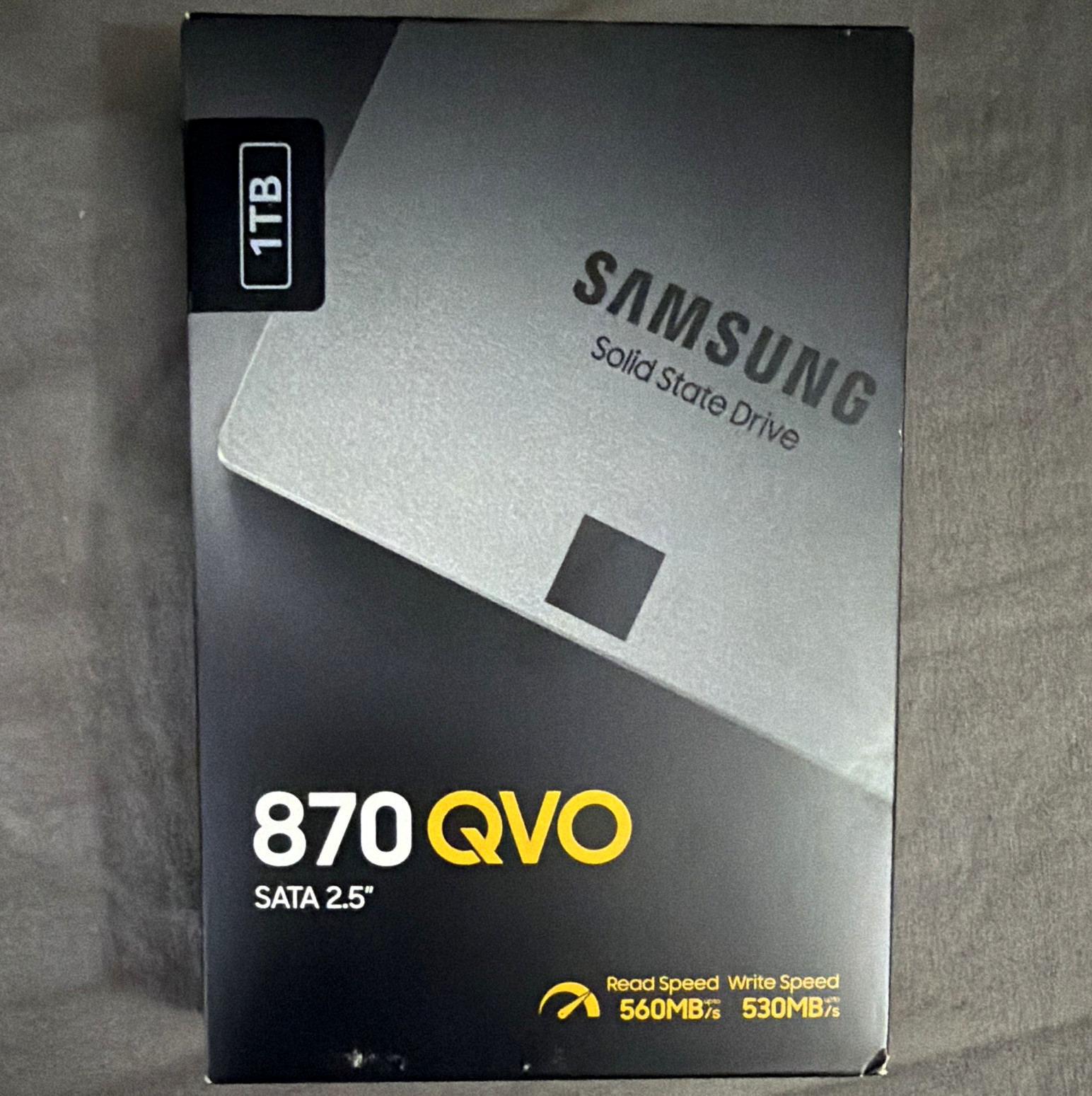 Samsung SSD 870 QVO 1TB 2.5in SATA Internal Solid State Drive MZ-77Q1T0BW