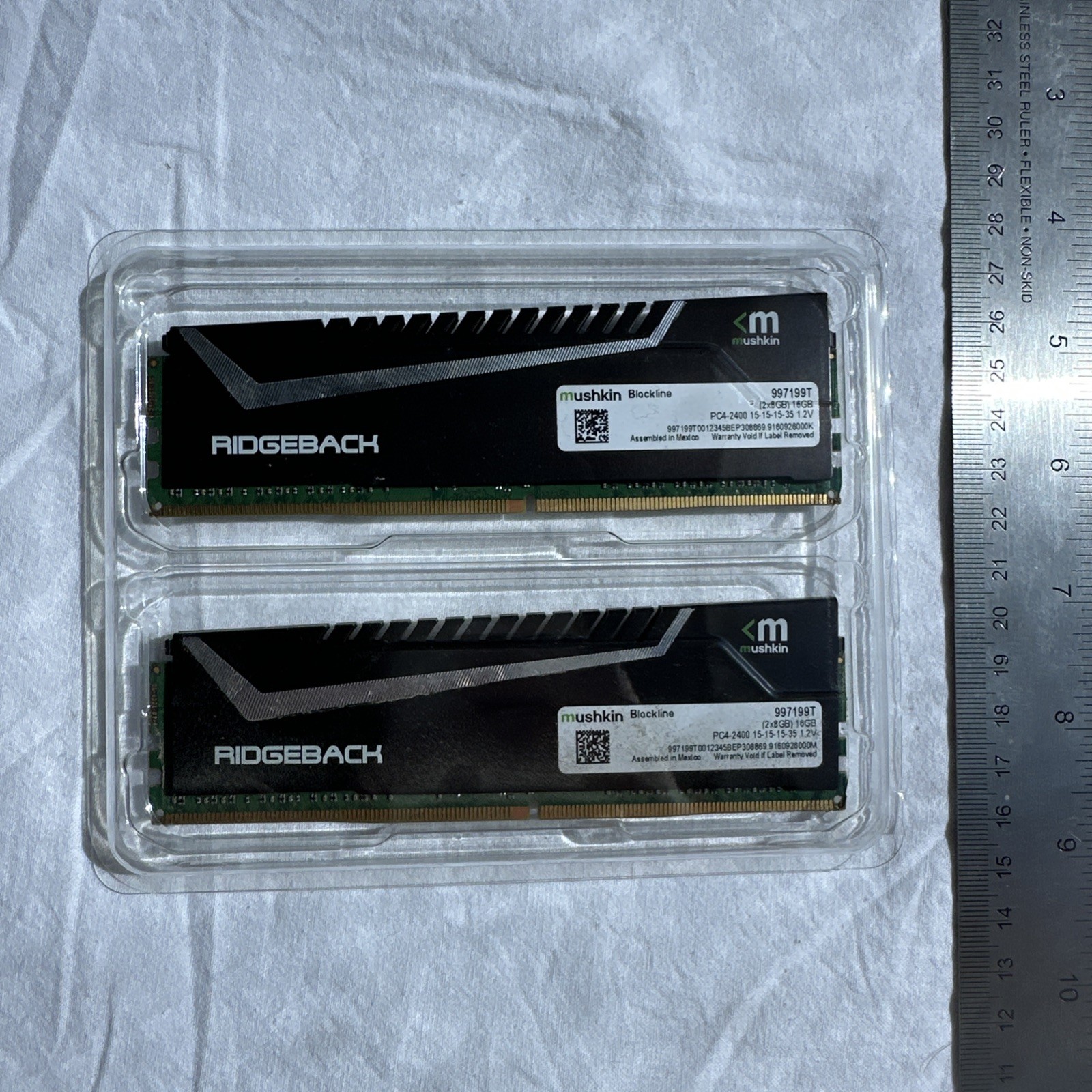 ram Mushkin Blackline 16GB (2 x 8GB) DDR4 2400 PC4 19200 Desktop Memory