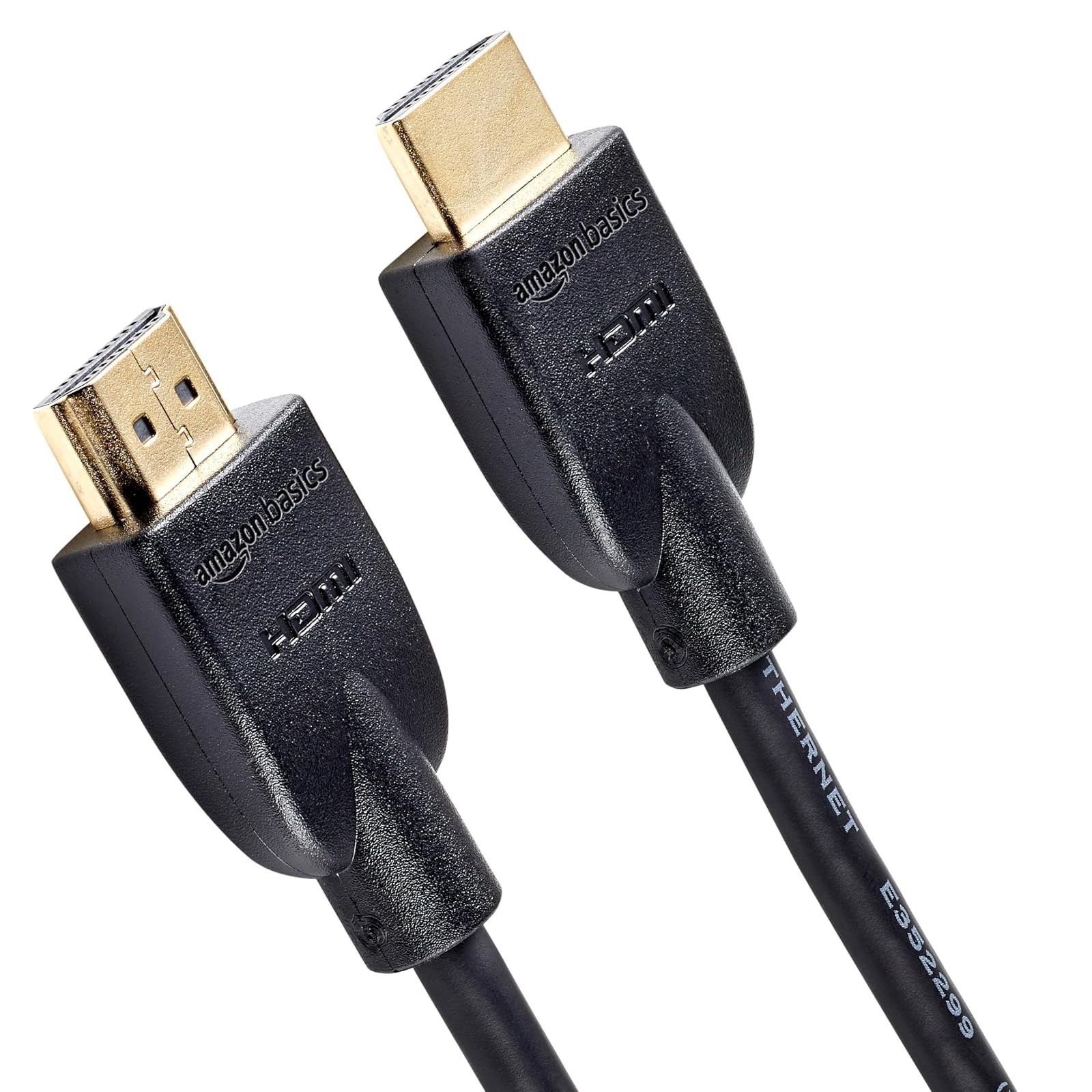 Amazon Basics HDMI 2.0 Cable 4K 60Hz 18Gbps High-Speed Ethernet Black