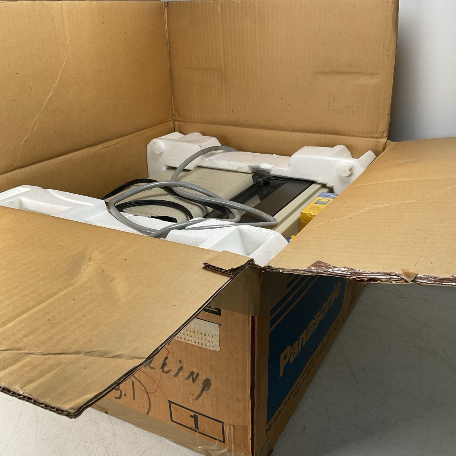 Vintage Panasonic KX-P1124 Impact Dot Matrix Printer W/ Original Box - Untested