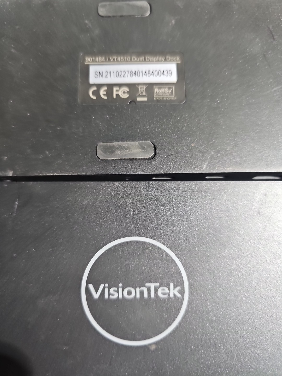Lot of 6 VisionTek VT4510 Docking Station Black 901484. No AC Adapter. @26