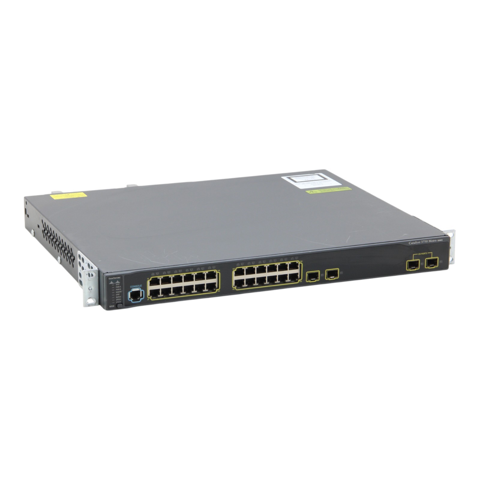 Cisco ME-C3750-24TE-M 24-Port 10/100 RJ-45 2x SFP Layer 3 Fast Ethernet Switch