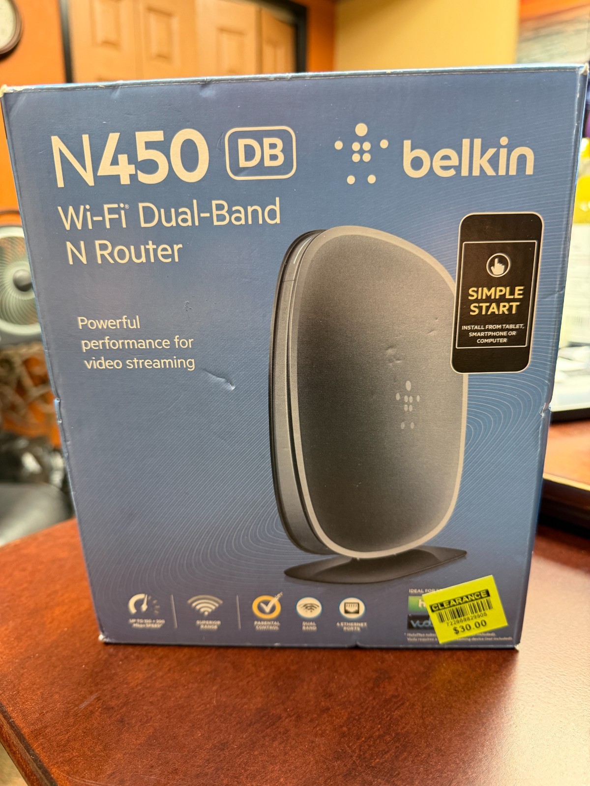 Belkin N450 450 Mbps 4-Port Gigabit Wireless N Router