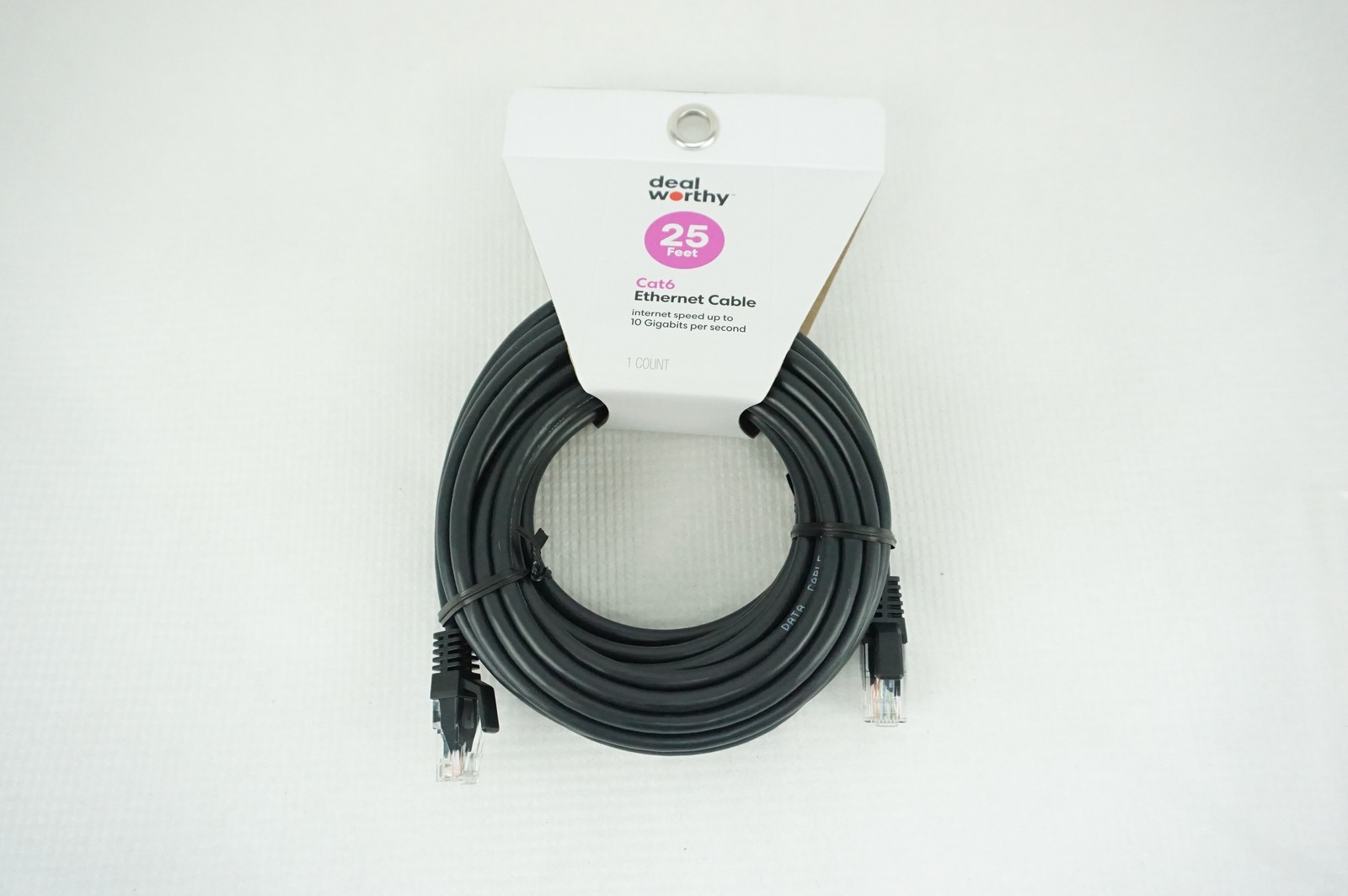 deal Worthy 25ft CAT6 Ethernet Cable upto 10 Gigaits per Second