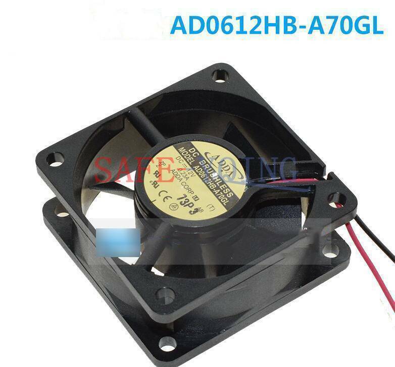 1pc ADDA AD0612HB-A70GL DC12V 0.23A 60x60x25mm 2 Pin Case/CPU Cooling Fan