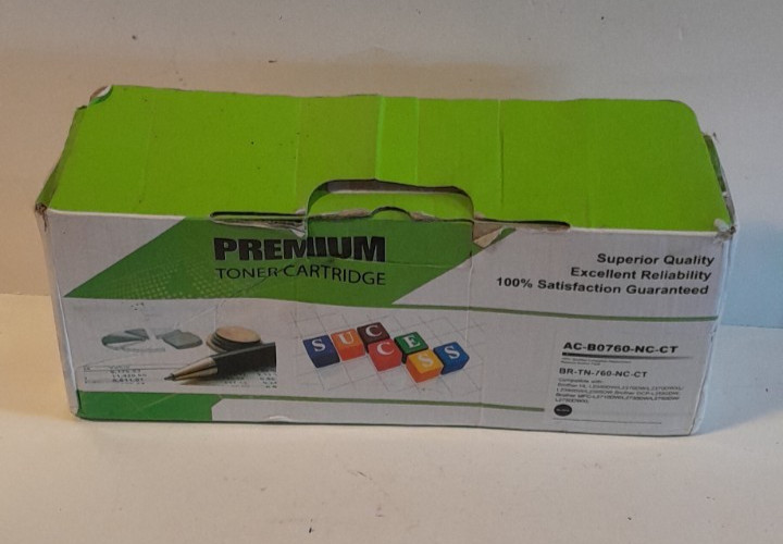 Premium Printer Toner Cartridge TN-760 Black AC-B0760-NC-CT