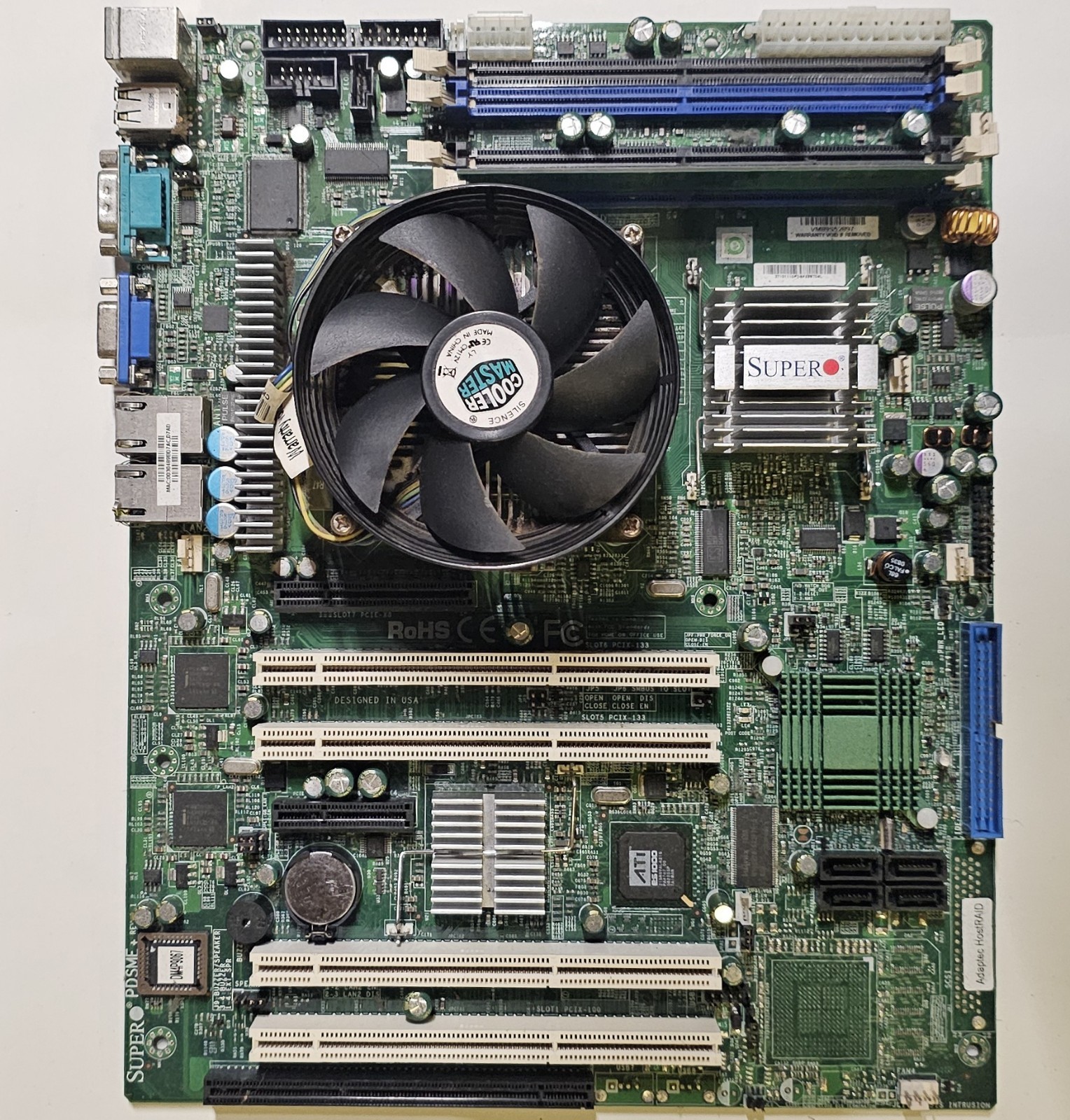 Supermicro PDSME+ Server Motherboard w/Intel Xeon CPU, Heatsink, IO Shield VG++