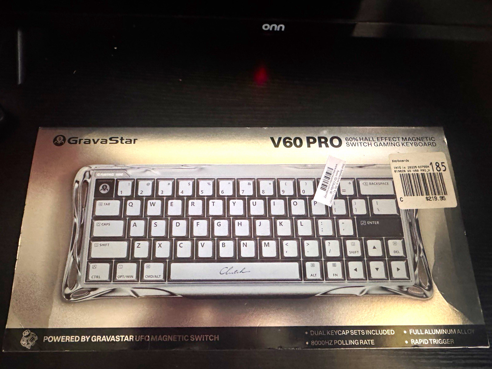 GravaStar V60 PRO 60% Hall Effect Magnetic Switch Wired RGB Keyboard Silver