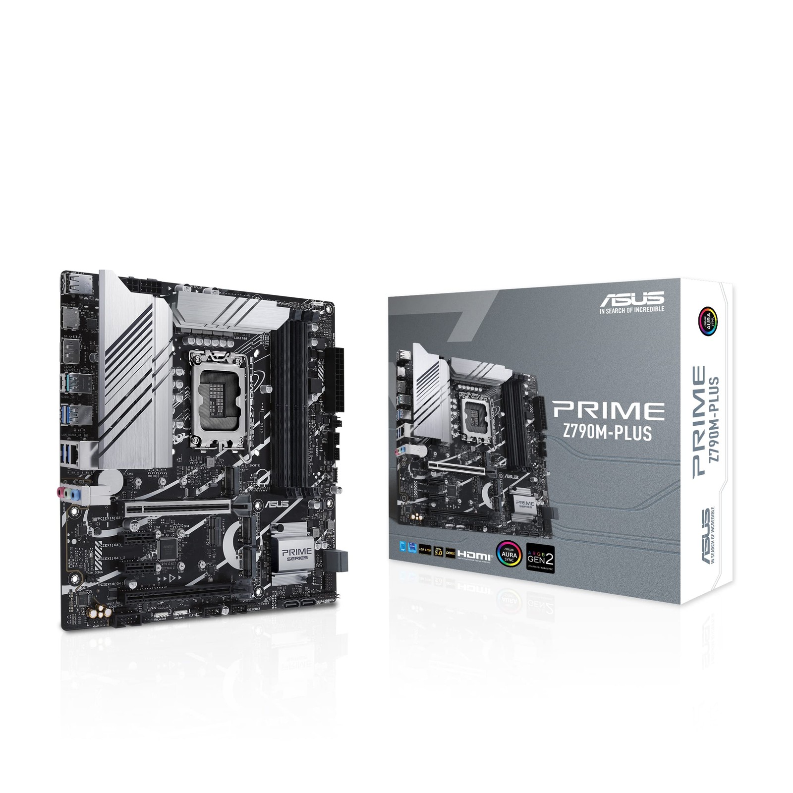 ASUS PRIME Z790M-PLUS Intel Z790 LGA 1700 Micro ATX Motherboard, 3 slo M.2, DDR5