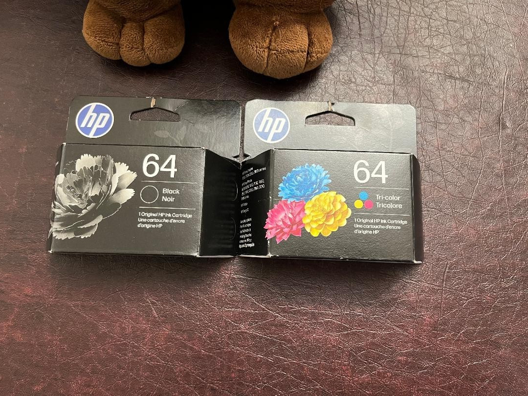 HP 64 (Black + Tri Color) Original Ink Cartridge, EX01/2028