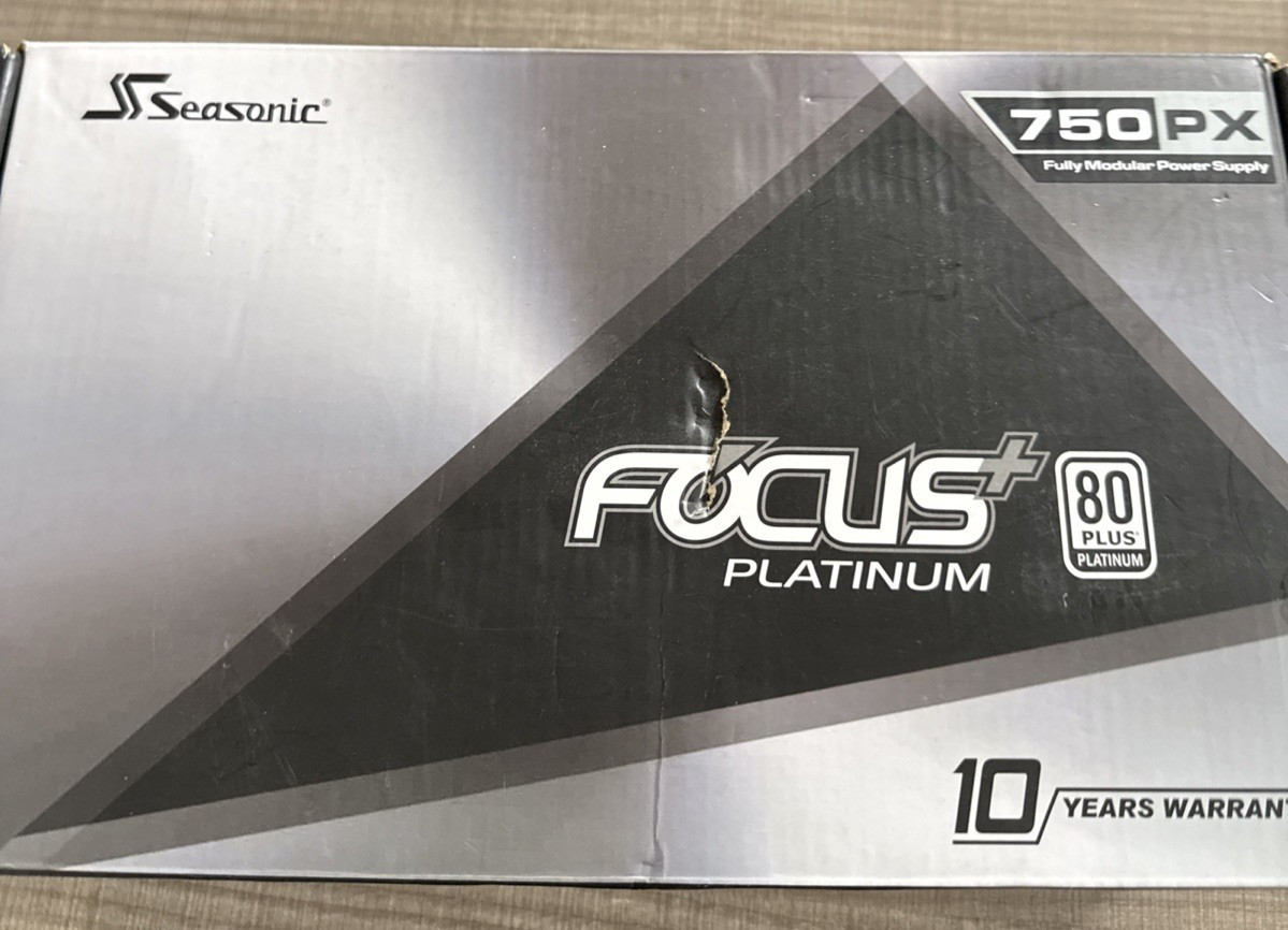 Sea Sonic Focus+ SSR-750PX 750W 80 Plus Platinum Full Modular power supply PSU