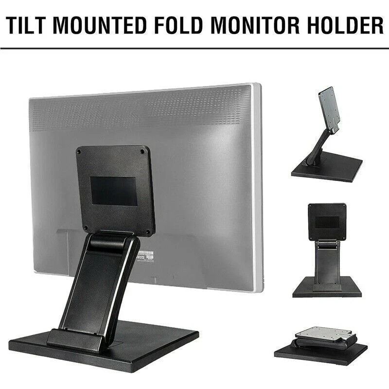 VESA Monitor Holder Adjustable Foldable Tilt Mounted Touch Screen Display Stand