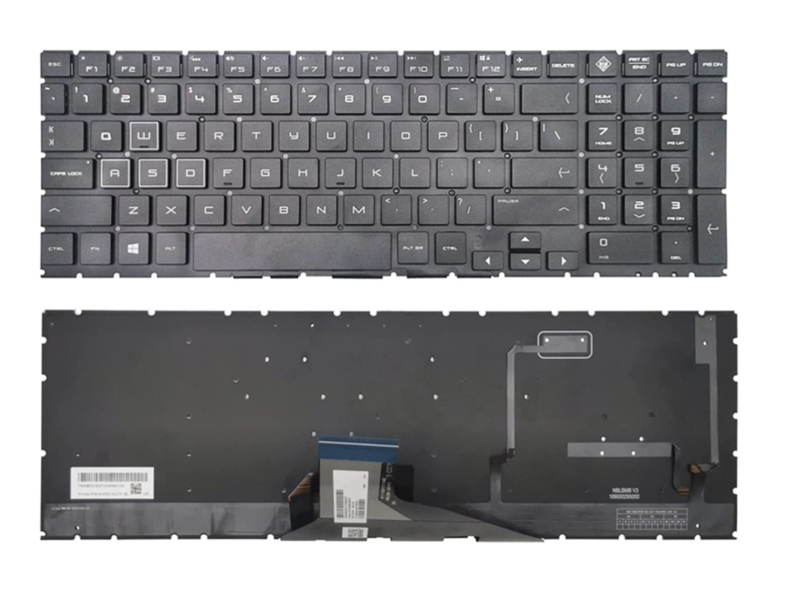 New US RGB Backlit Keyboard for HP OMEN 15-dc 15-dh 15T-dc 15t-dc TPN-Q211