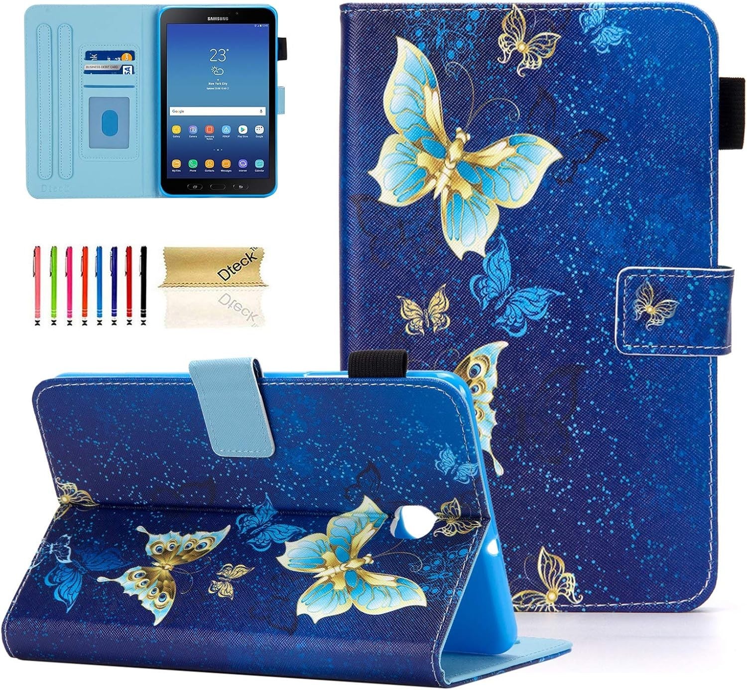 Case for Samsung Galaxy Tab A 8.0 2018, PU Leather with Stand and Card Slots