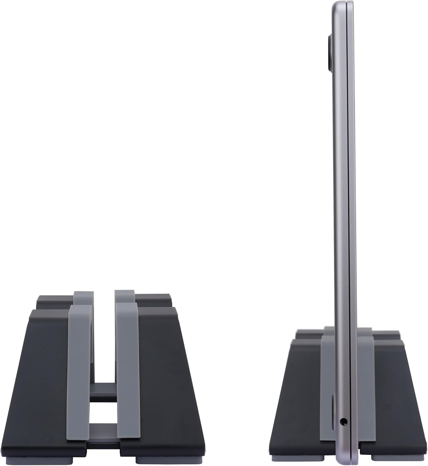 Psitek Adjustable Vertical Laptop Stand - Aluminum, Universal Fit - Single Slot