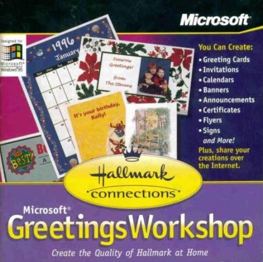 Hallmark Connections Greetings Workshop PC CD print personalized cards invites