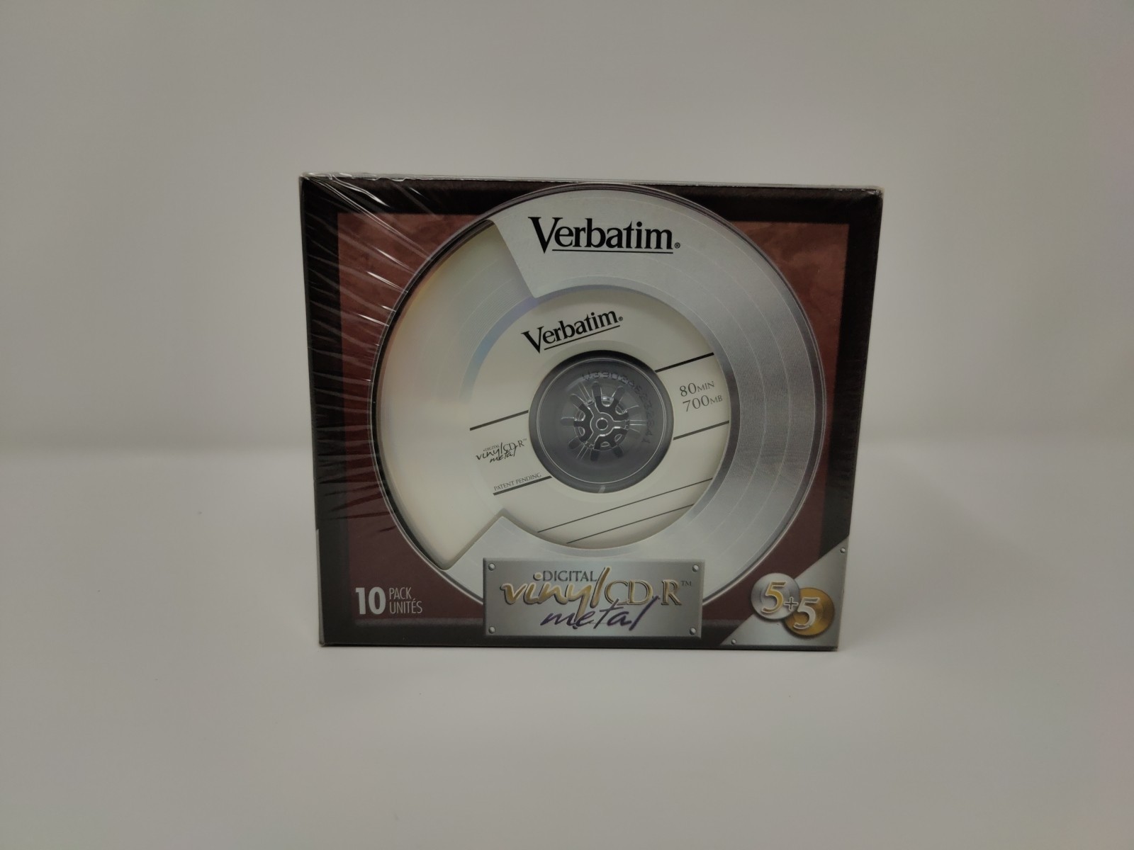 Verbatim 10PK CD-R Digital Vinyl Metal 5 Gold + 5 Platinum RARE NEW SEALED
