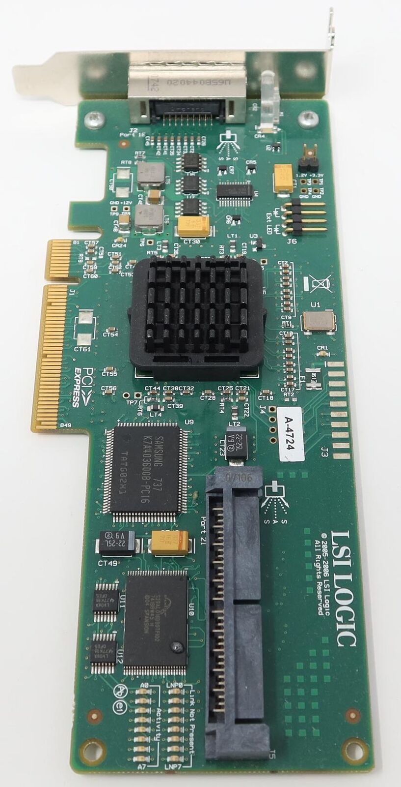 HP 416155-001 LSI Logic SAS3442E-HP 3Gb/s PCI-E SAS HBA Card