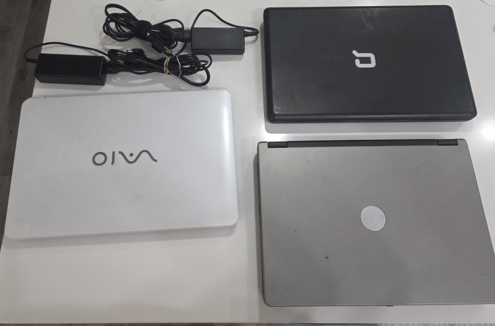 Lot of 3 Laptops Sony Vaio Dell Compaq READ