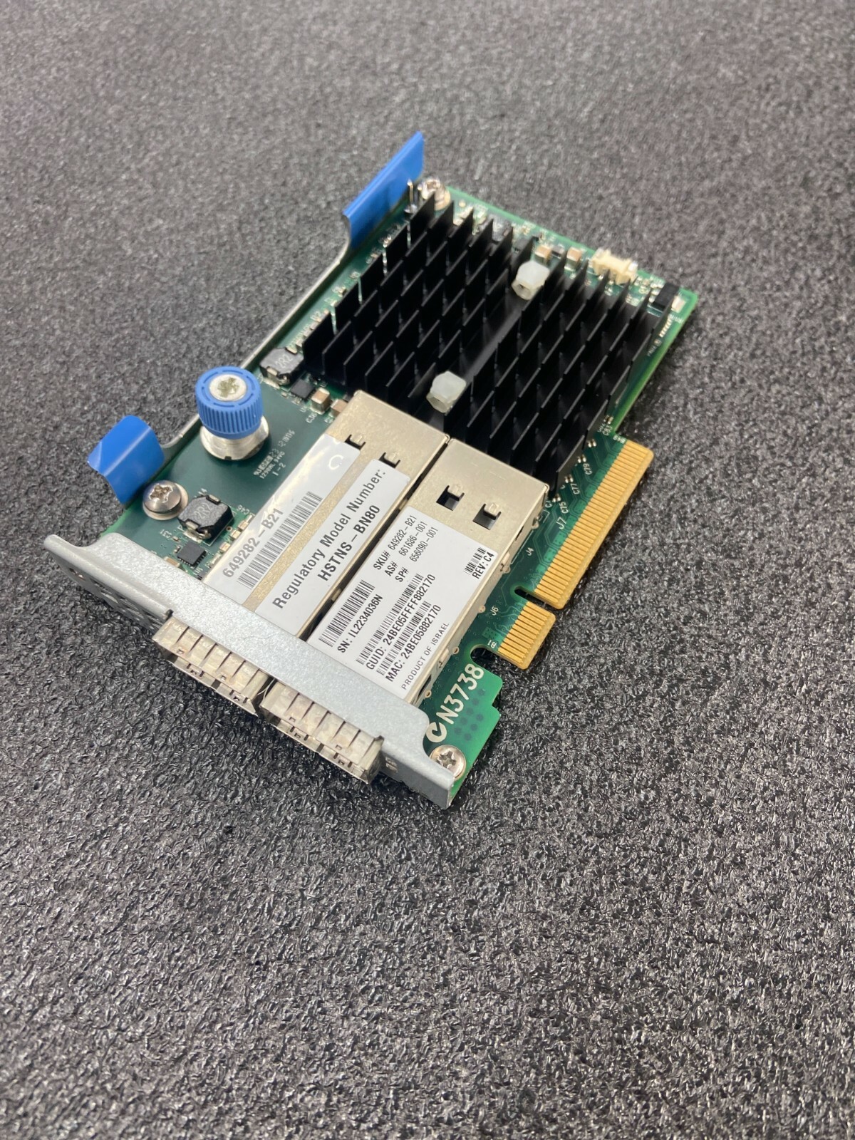 HP InfiniBand FDR/EN 10/40Gb Dual Port 544FLR-QSFP Adapter 649282-B21
