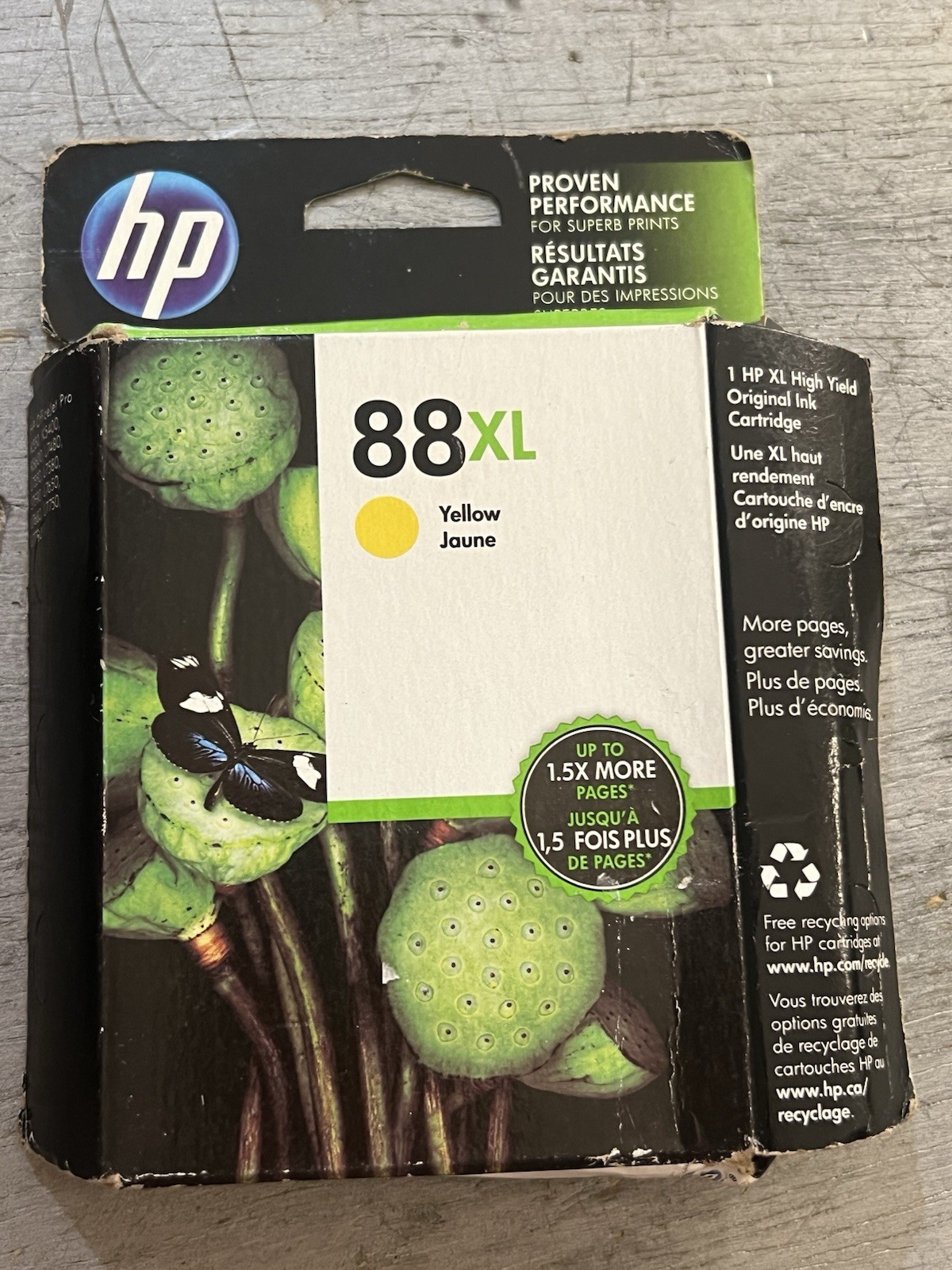 HP Office Jet 88XL Yellow Printer Ink Cartridge Expired Nov 2017 Sealed