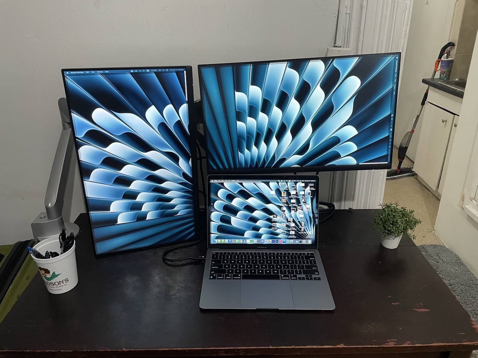 Commercial-Grade Monitor with Workrite Monitor Arm  