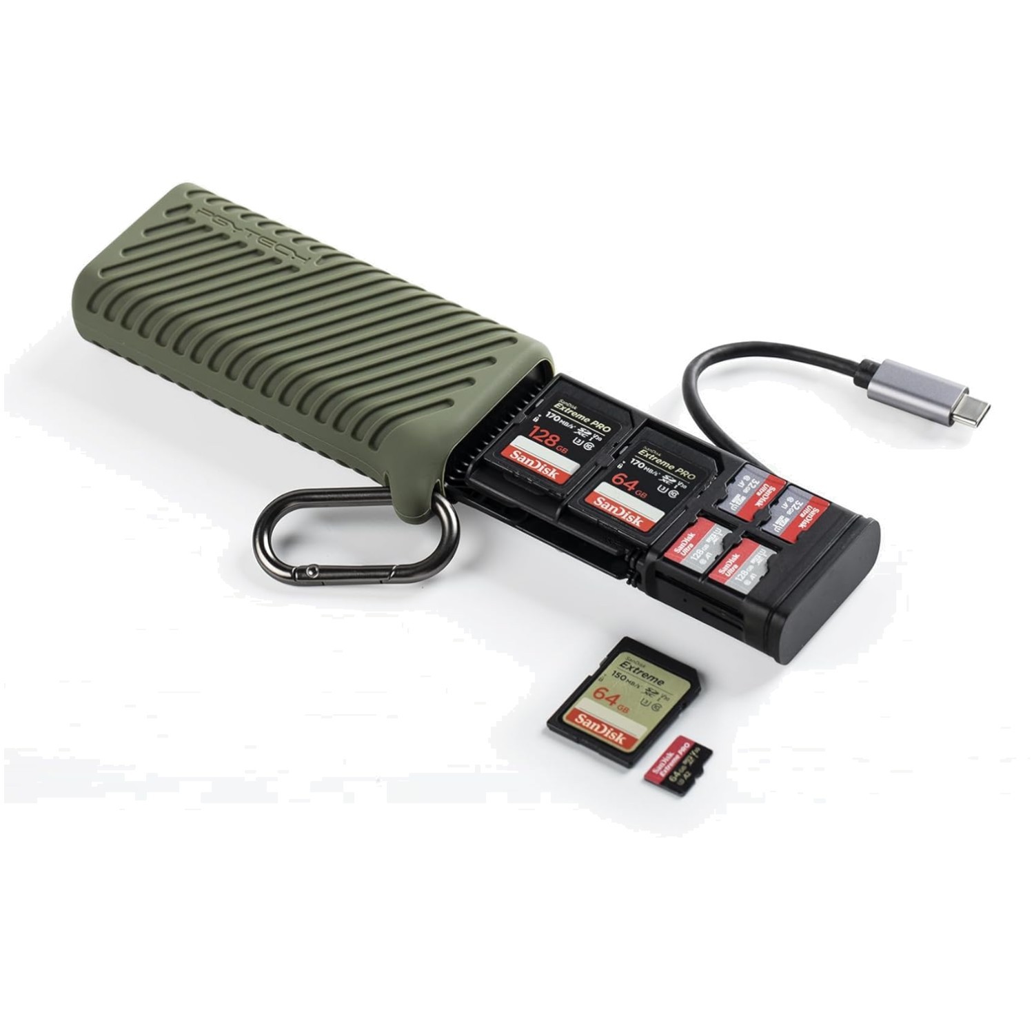 High-Speed Type-C Memory Card Reader & Holder