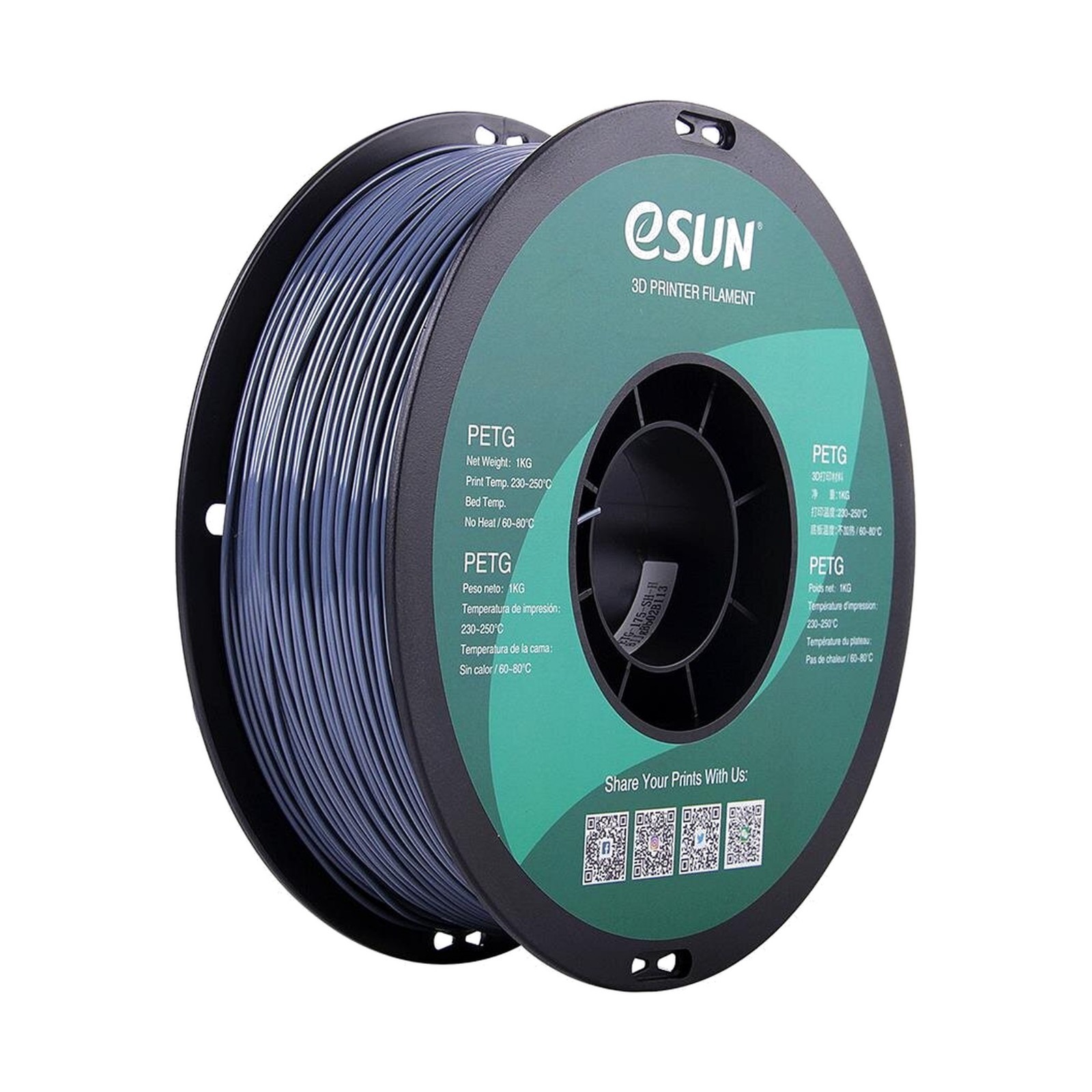 eSUN PETG-CF 3D Printer Filament 1.75mm 1KG Carbon Fiber PETG