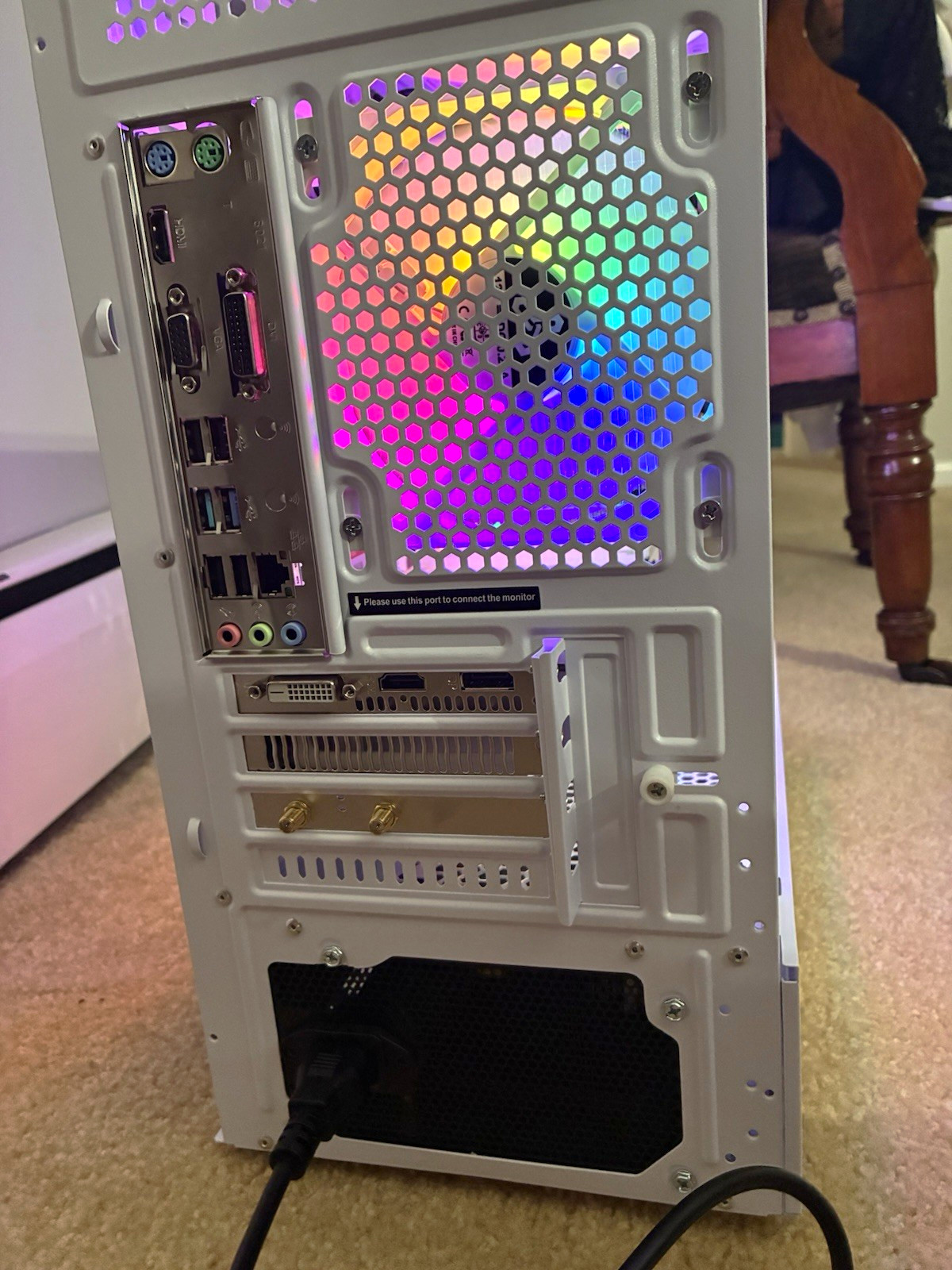Thermaltake White RGB Gaming Desktop Tower, Tempered Glass, Dedicated GPU