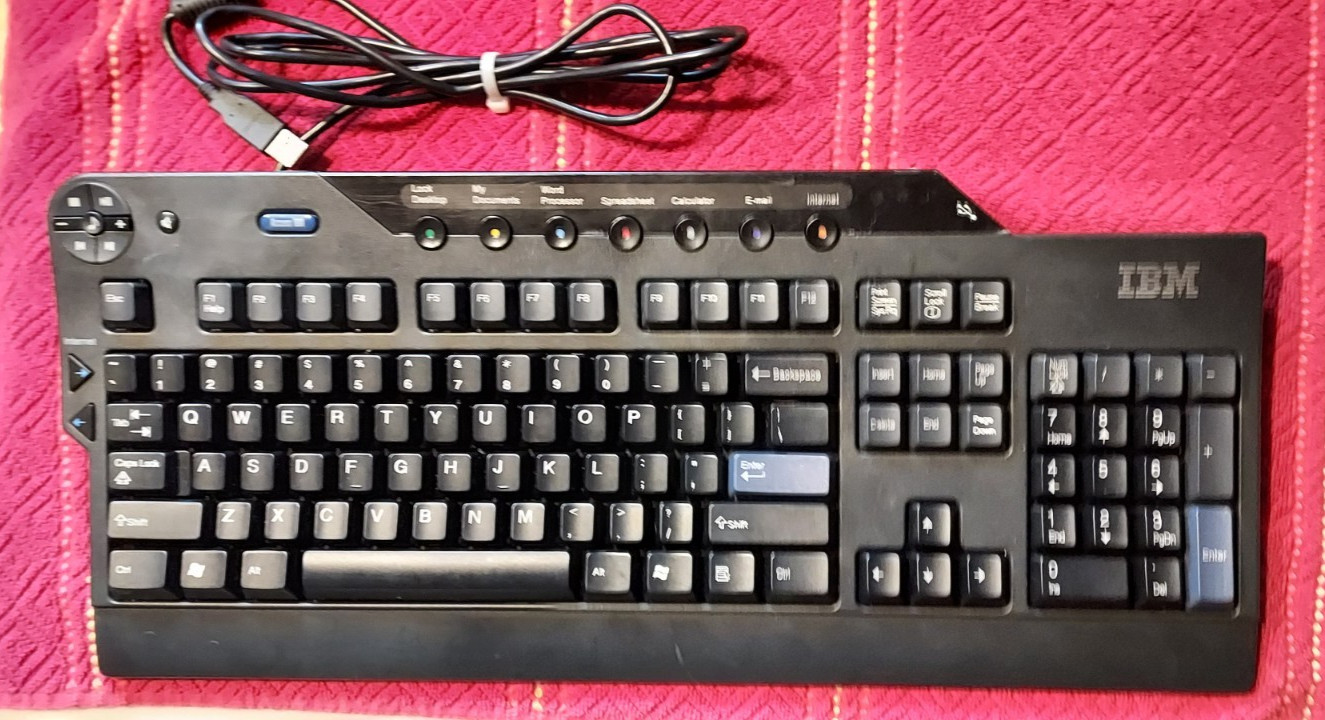 Vintage IBM SK-8815 39M7160 USB Wired Keyboard