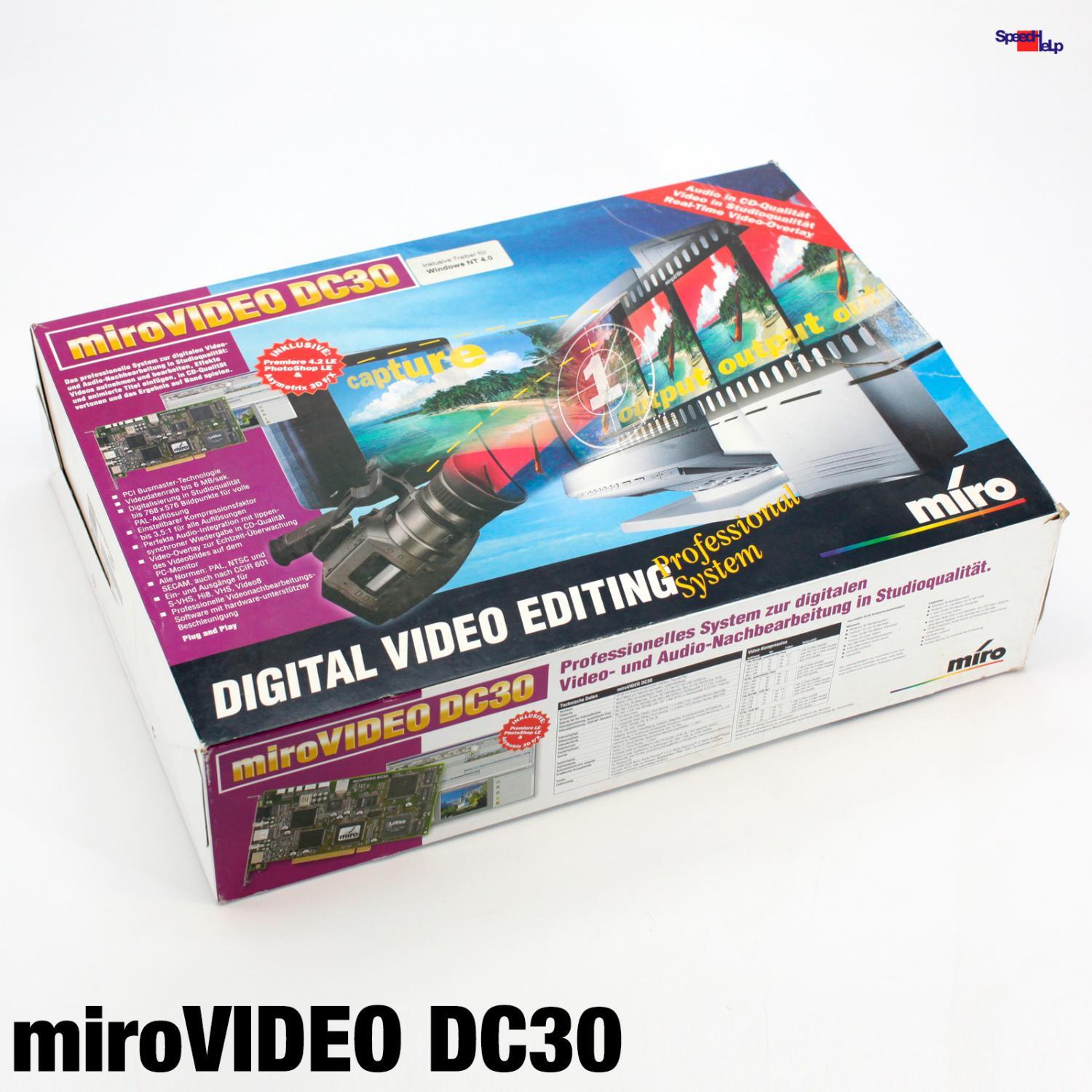 Vintage Pinnacle Miro Video DC30 Clipping Card Pal Secam Top Condition Retail