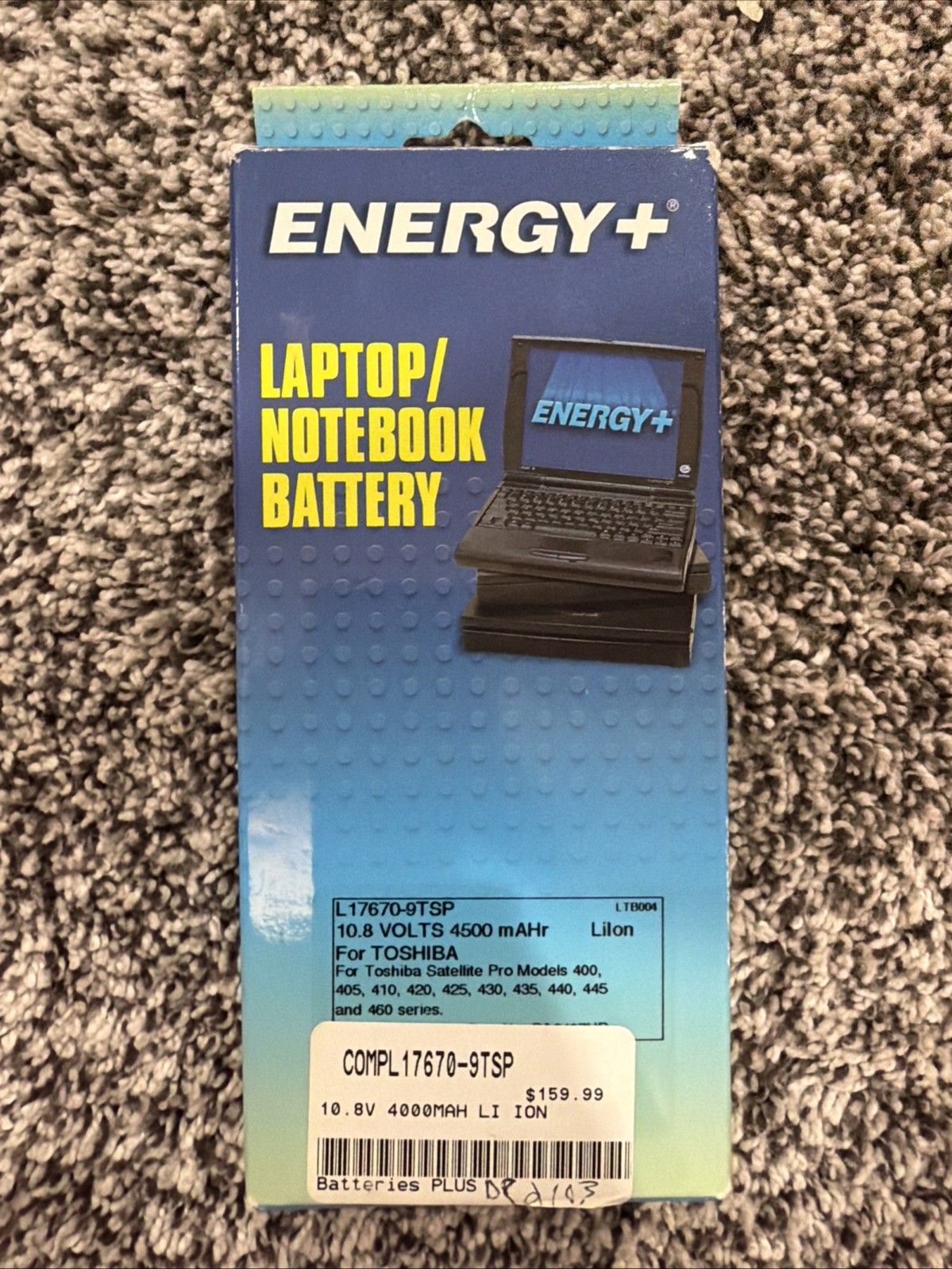Energy + Apple iBook 12in Rechargeable Battery A1061 M8403 10.8V Brand New